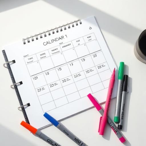 Calendrier de suivi de dossier